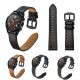 22mm Replacement Genuine Leather Ventilation Hole Watch Band Strap for HuGT Smart Watch