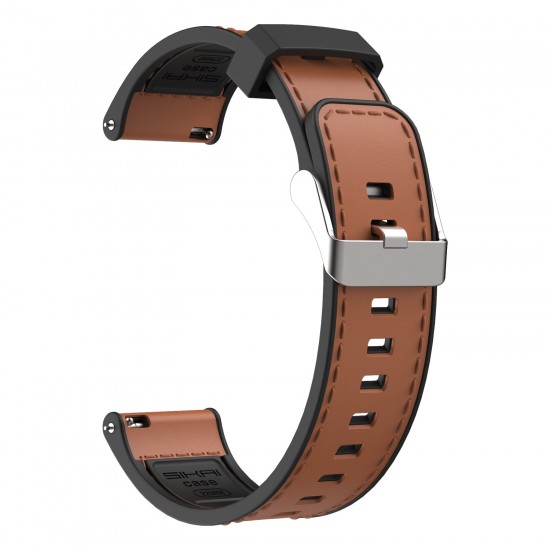 22mm Silicone Leather Replacement Strap Smart Watch Band For HuGT 2 46MM/Honor Magic 2 46MM