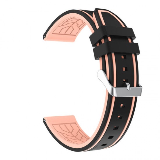 22mm Silicone Smart Watch Band Replacement Strap For Samsung Gear S3/HuWatch GT 2 46MM/Amazfit Stratos 2/2S