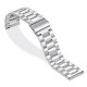 22mm Three Beads Solid Stainless Steel Watch Band for HuGT Smart Watch