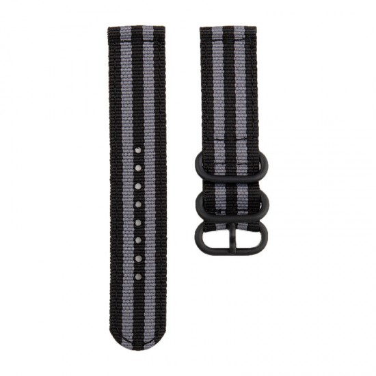 22mm Universal Replacement Nylon Braided Watch Band Strap for Solar LS05 Watch