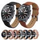 22mm Width Casual Sports Genuine Leather Watch Band Strap Replacement for Samsung Galaxy Watch3 45mm