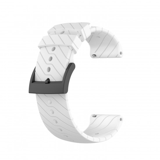 24mm Twill Silicone Replacement Strap Smart Watch Band for Sunnto 9