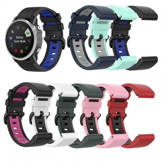 26MM Colorful Watch Strap for Garmin Fenix 6X Smart Watch