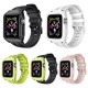 38/40/42/44mm Sports Soft Liquid Silicone Watch Band Strap Replacement + Watch Case Protective Cover for Apple Watch iWatch 1 2 3 4 5