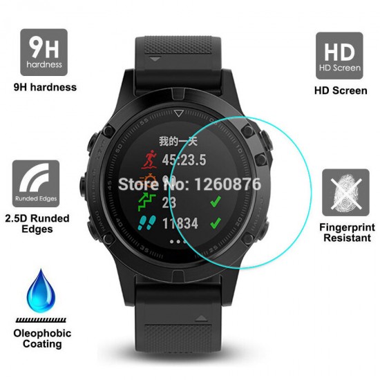 3pcs Anti-Scratch Tempered Glass Screen Protector for Garmin Instinct Smart Watch