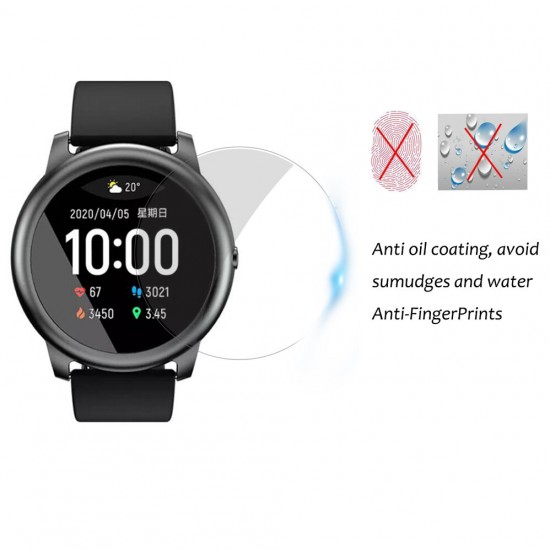 3pcs Tempered Glass Film Screen Protector for Solar LS05 Smart Watch