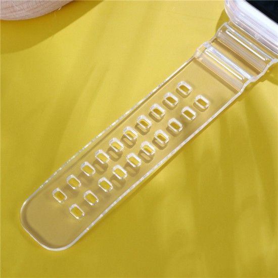 44mm Transparent Watch Band Silicone Watch Strap for Apple iWatch