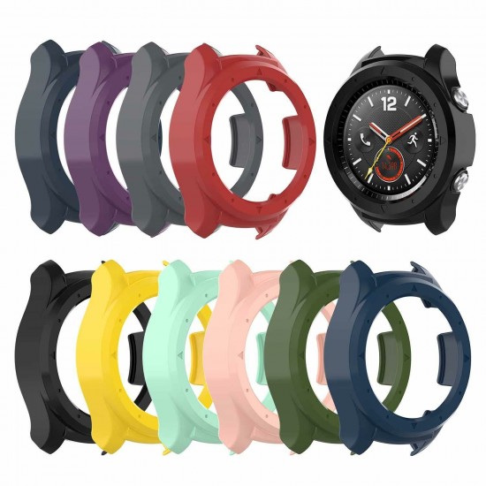 Anti-fall PC Rubber Watch Case Cover Watch Protector For HuWatch GT 2 46MM