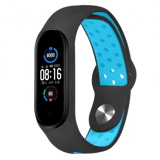 Anti-lost Silicone Watch Band for Xiaomi mi band 5 Smart Watch Non-original