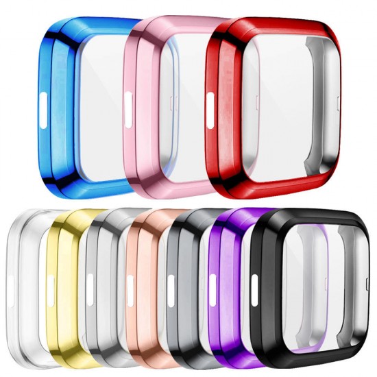 Anti-scratch TPU Colorful Full Cover Watch Case Watch Cover for Fitbit Versa 2 Smart Watch