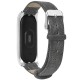 Buckle Style Denim Pattern Retro Replacement Leather Strap Smart Watch Band For Xiaomi Mi Band 5 Non-original
