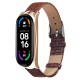 Business Weave Textured PU Leather Watch Band Strap Replacement for Xiaomi Mi Band 6 / Mi Band 5 Non-Original