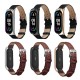 Business Weave Textured PU Leather Watch Band Strap Replacement for Xiaomi Mi Band 6 / Mi Band 5 Non-Original