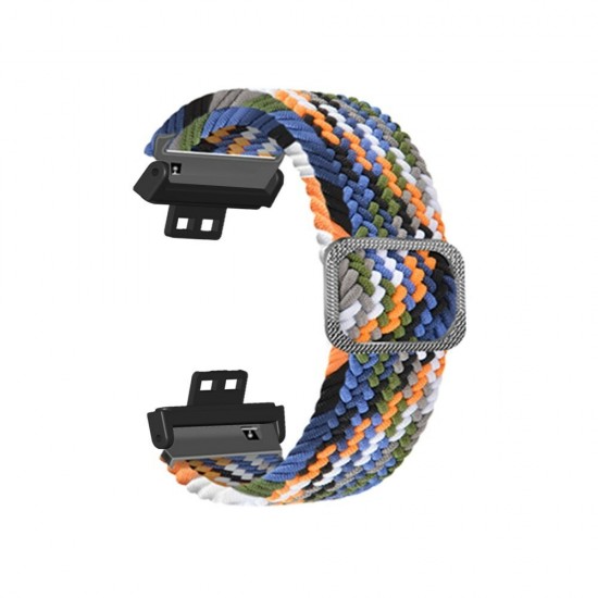 Colorful Elastic Adjustable Weave Watch Band Strap Replacement for HuWatch FIT