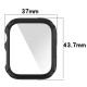 Colorful Shockproof Anti-Scratch PC + HD Clear Tempered Glass Full Cover Watch Case Cover for Apple Watch S7 41mm/ 45mm