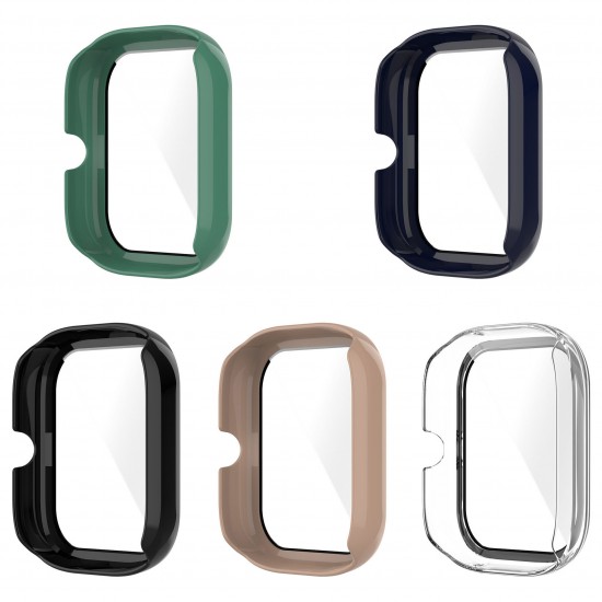 Colorful Shockproof Anti-Scratch PC + HD Clear Tempered Glass Full Cover Watch Case Cover for Huami Amazfit GTS 2 Mini