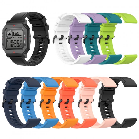 Colorful Silicone Watch Strap with Adjust Tool for Amazfit NEO Smart Watch