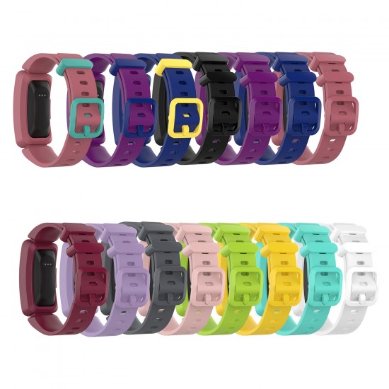 Colorful Watch Band with Cover Case for Fitbit Ace 2 Inspire HR Smart Watch