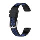 Double Color Pattern Breathable Sweatproof Soft Silicone Watch Band Strap Replacement for Fitbit Luxe