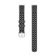 Double Color Pattern Breathable Sweatproof Soft Silicone Watch Band Strap Replacement for Fitbit Luxe