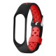 Dual Color Metal Buckle Replacement Silicone Watch Band for Xiaomi Band 4&3 Smart Watch Non-original