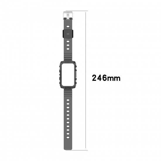 Fashion Comfortable Translucent Soft TPU Watch Band Strap Replacement for HuBand 6/ Honor Band 6