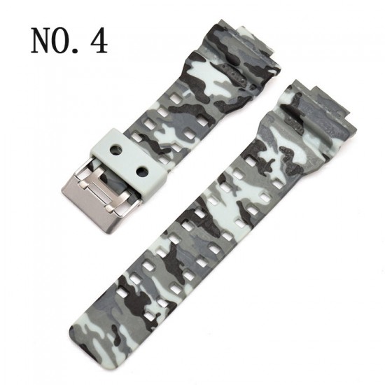 H Type Camouflage Watch Band for Casio GA-110/100/120/GD-120/110