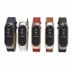 Leather Strap with Metal Frame Replacement Wristband for Xiaomi Mi Band 3 Smart Bracelet Non-original