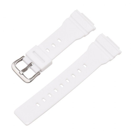 Men Women Universal 16mm PU Watch Band for CASIO G-shock Series