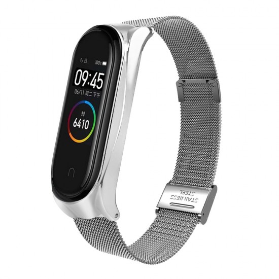 Metal Watch Band Milan Stainless Steel Watch Strap for Xiaomi Mi band 4 Smart Watch Non-original