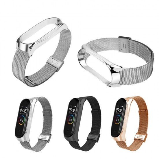 Metal Watch Band Milan Stainless Steel Watch Strap for Xiaomi Mi band 4 Smart Watch Non-original