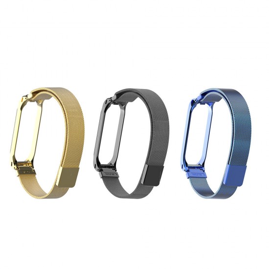 Stainless Steel Watch Band for Xiaomi mi band 3/4 Smart Watch Non-original