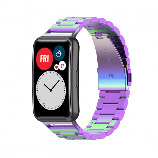 Multi-color Stainless Steel Replacement Strap Smart Watch Band For HuWatch Fit