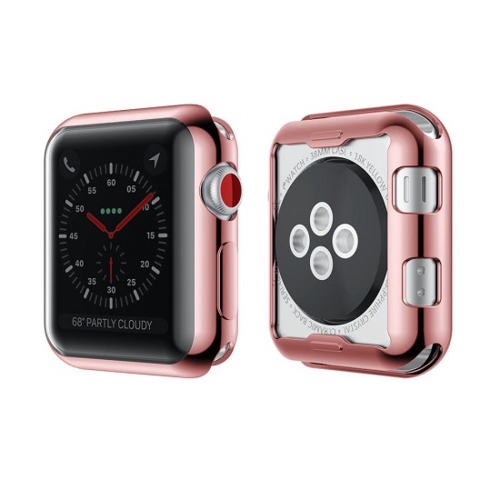 Plating TPU Watch Protective Case For Apple Watch Series 3 38mm/42mm