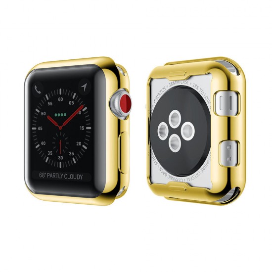 Plating TPU Watch Protective Case For Apple Watch Series 3 38mm/42mm