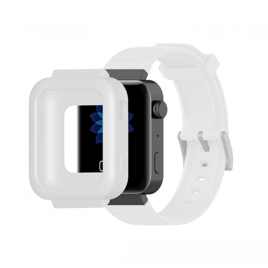 Pure Soft Silicone Anti-scratch Watch Case Cover Watch Cover Screen Protector for Xiaomi Watch Non-original