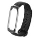 Replacement Carbon Fiber Decoration TPU Watch Band for Xiaomi Mi Band 4 Smart Watch Non-original