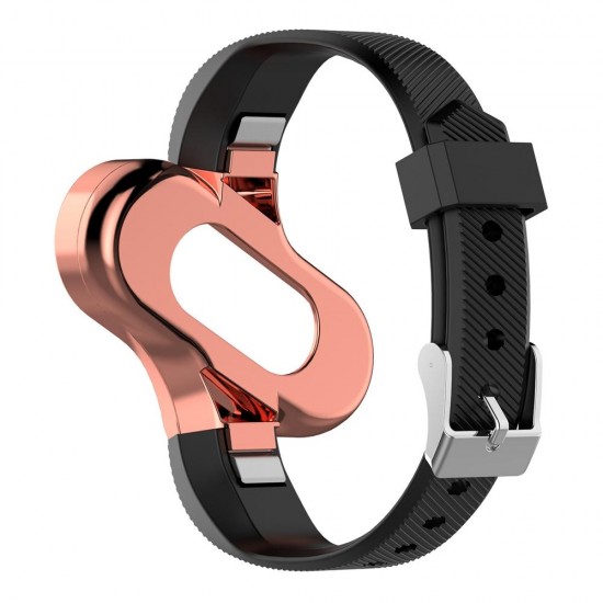 Replacement Metal Frame Fashion Watch Band for Smart Watch Xiaomi Mi Band 3 Non-original