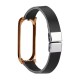 Retro Butterfly Push Button Deployment Buckle PU Leather Watch Band Strap Replacement for Xiaomi Mi band 3 Xiaomi Mi band 4 Non-original