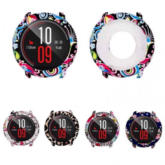 Siicone Colorful Pattern Watch Case Cover Watch Cover for Amazfit Pace