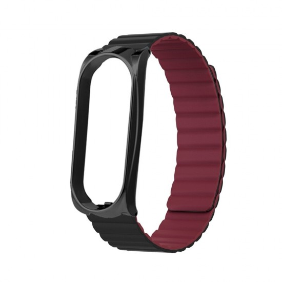 Silicone Powerful Magnetic Replacement Strap Smart Watch Band for Xiaomi Mi Band 6/5