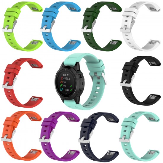 Smooth Multi-color Replacement Strap For Garmin Fenix 5/Forerunner 935