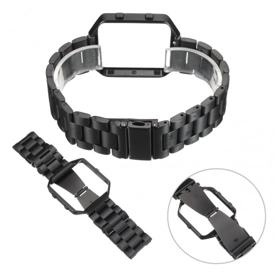 Steel Metal Frame Watch Case Cover Frame Watch Band For Fitbit Blaze Watch