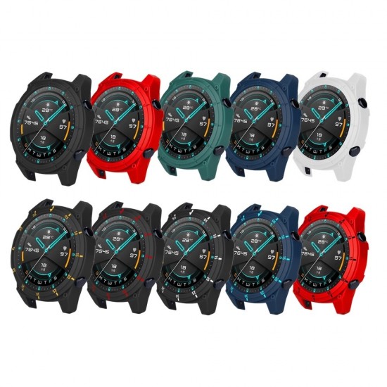 TPU Pure/Dual Color Watch Case Watch Cover for HuWatch GT2 46mm