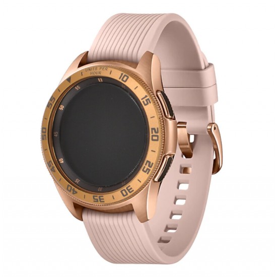 Time / Speed Tachymeter Scale Metal Outer Edge Cover Watch Bezel Ring Dial for Samsung Galaxy Watch 42mm