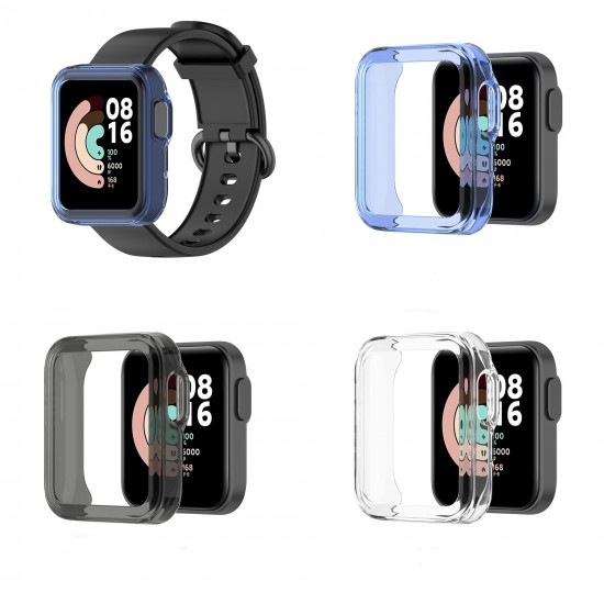 Transparent TPU Half-pack Watch Case Cover Watch Protector For Xiaomi Mi Watch Lite