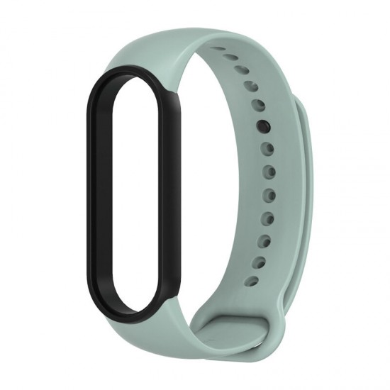 Two-color TPU Silicone Replacement Strap Smart Watch Band For Xiaomi Mi Band 5