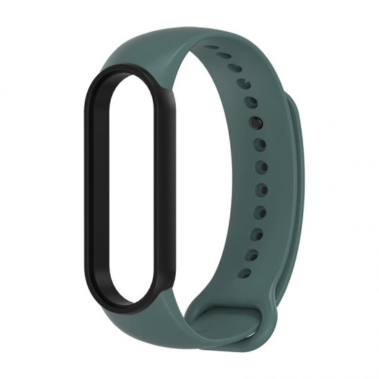 Two-color TPU Silicone Replacement Strap Smart Watch Band For Xiaomi Mi Band 5