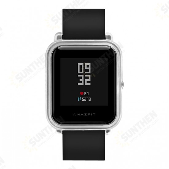 Ultra Thin TPU Soft Colorful Watch Case for Amazfit Bip S Smart Watch